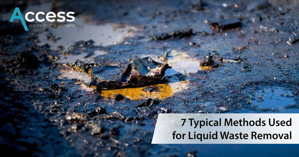 typical methods used for liquid waste removal